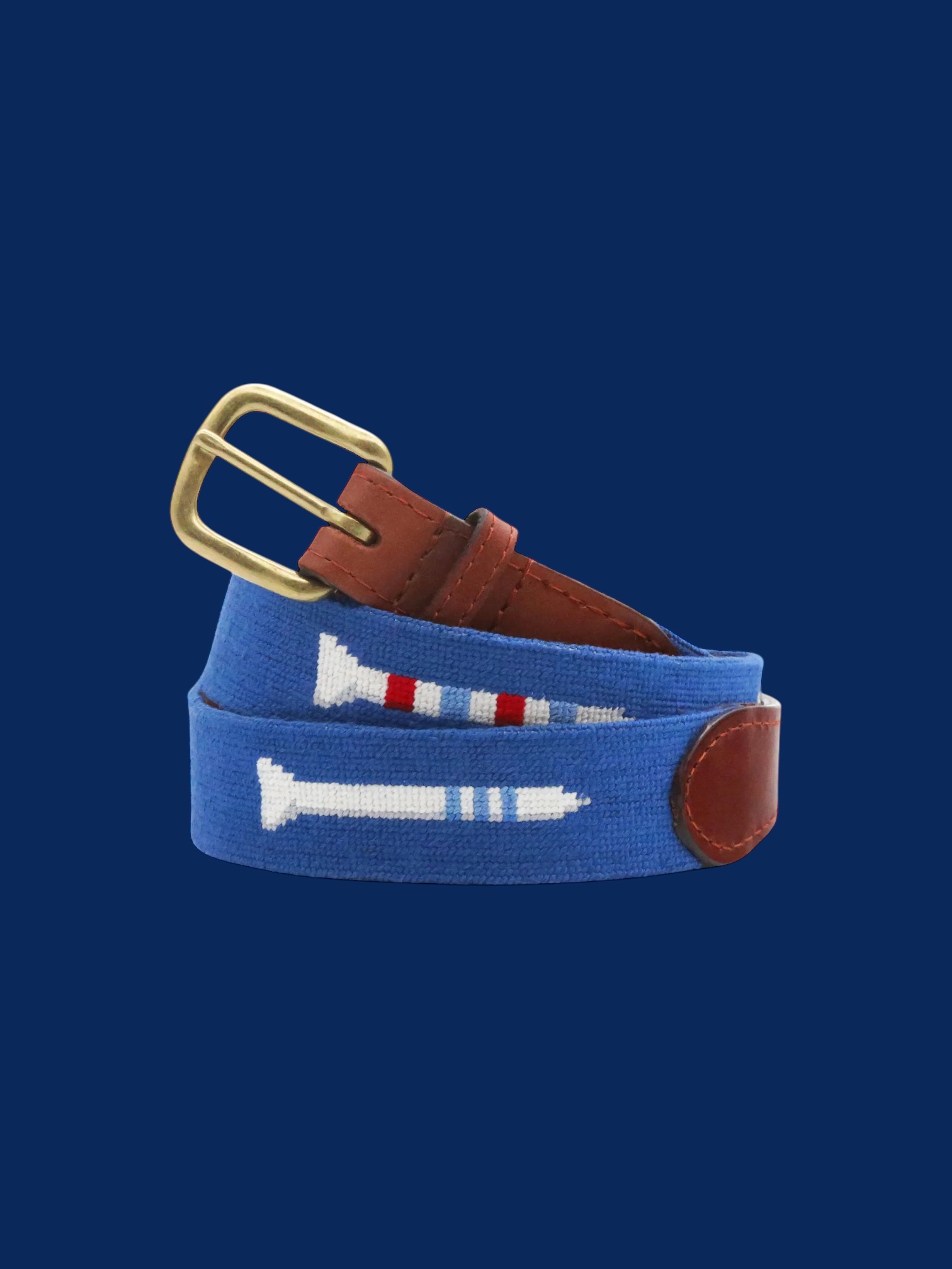 Golf Tees Needlepoint Belt